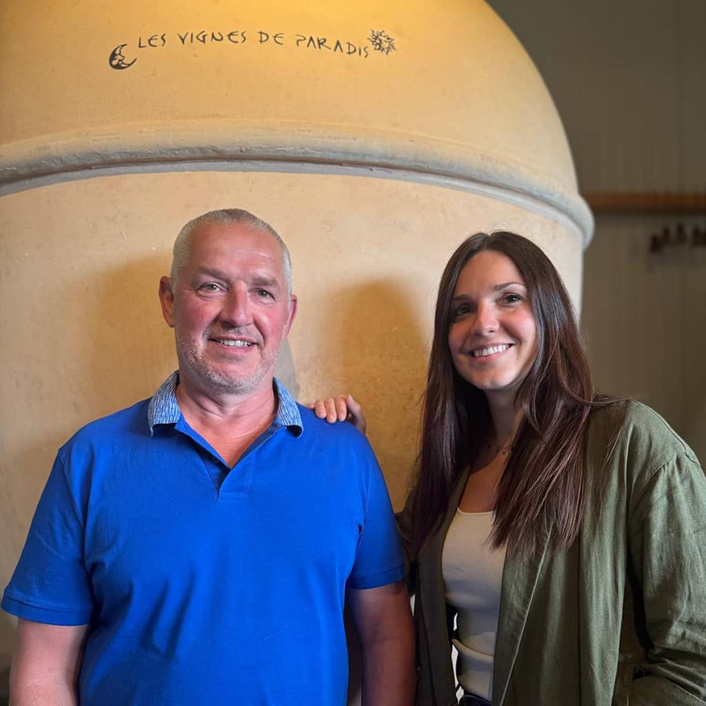 dominique lucas et justine lucas vignerons des vignes de paradis